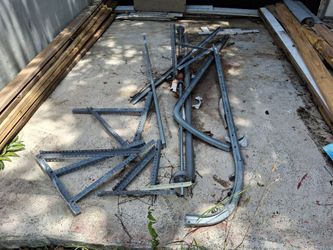 White 9' wide 2 garage door openers