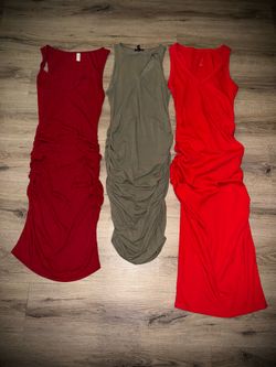 Women’s Ruched Dresses - XS and Small