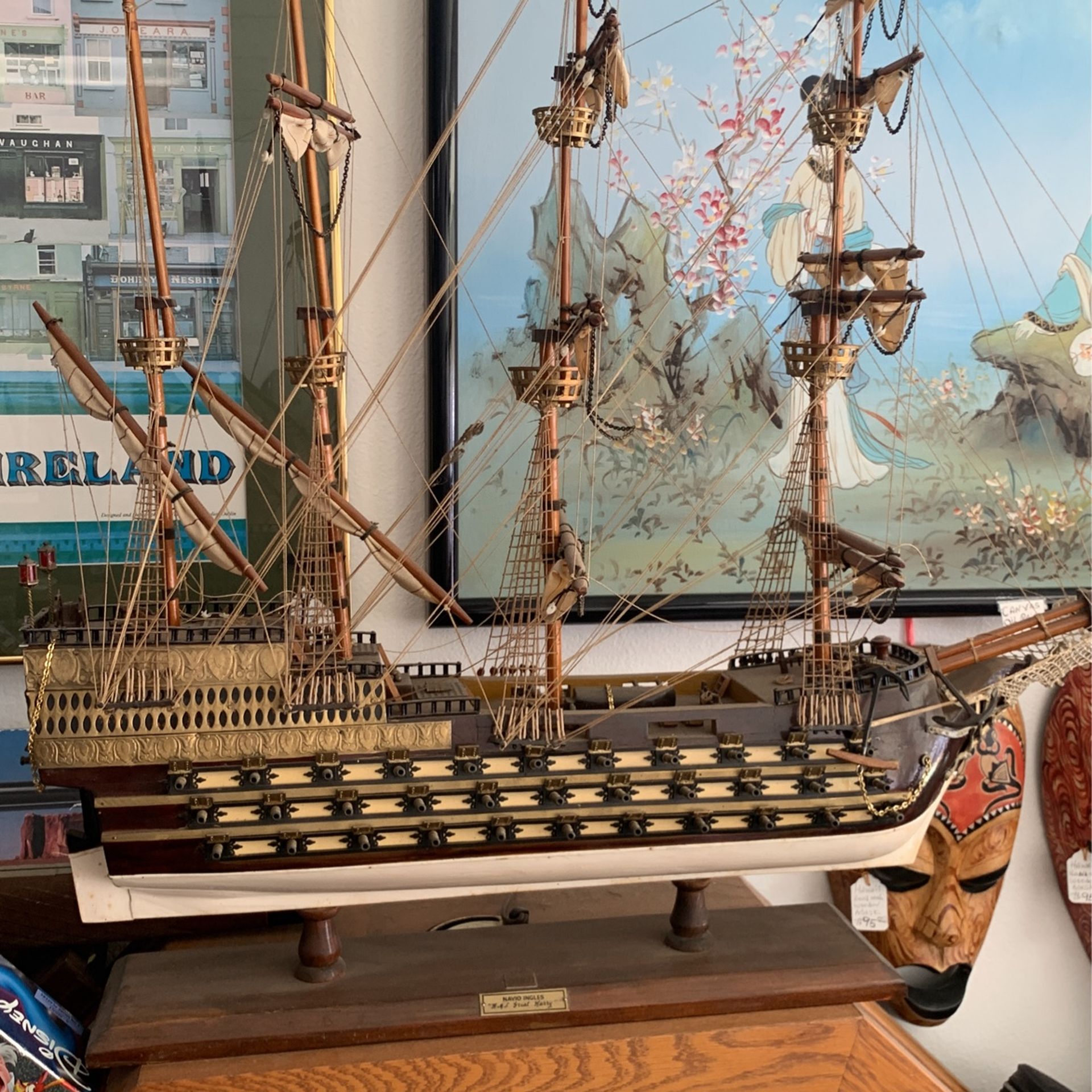 Navío Ingles Ship Vintage