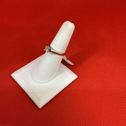 14KT White Gold Princess Cut Diamond Ring