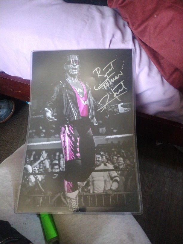 Signed Bret Hart Poster