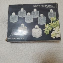 Roger And Sons Silver-plated Salt And Pepper Shakers 