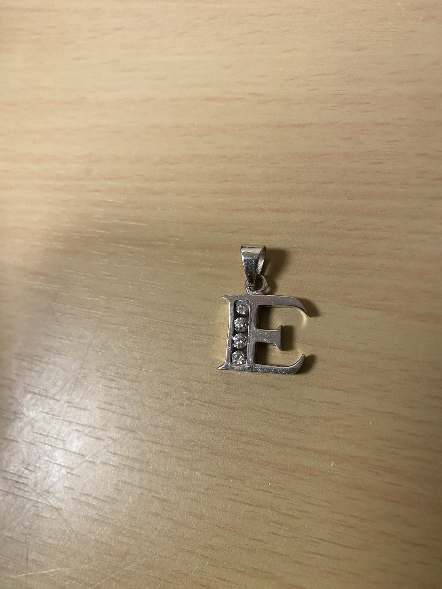 E Pendant Silver 925