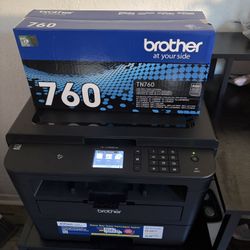     Brother Laser Printer + Unopened Genuine TN-760 Toner