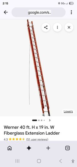 40 ft ext ladder