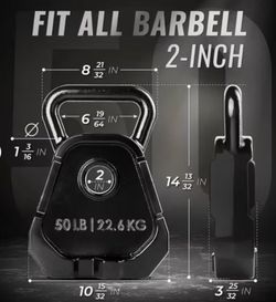Yes4All 50 Pound Multifunctional Kettlebell and Olympic Bell Weight Plate