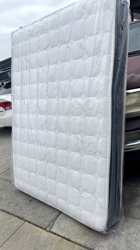 FULL BAMBOO MATTRESS WITH BOX SPRING 