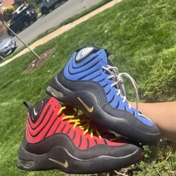 Nike Air Bakin size 8 BLUE/BLACK $250 Near DS