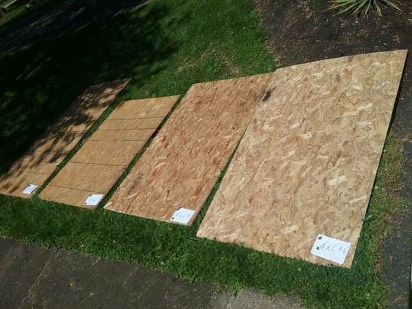 Osb plywood half inch 4 sheets