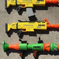 NERF Fortnite AR-L Elite Dart Blaster GOLD SCAR Xxoxo Rl Blaster Dart Gun Lot X3