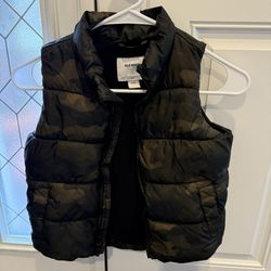 Old Navy Kids Puffer Camo Vest 