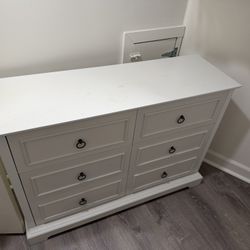 2 White Dressers - $100 each
