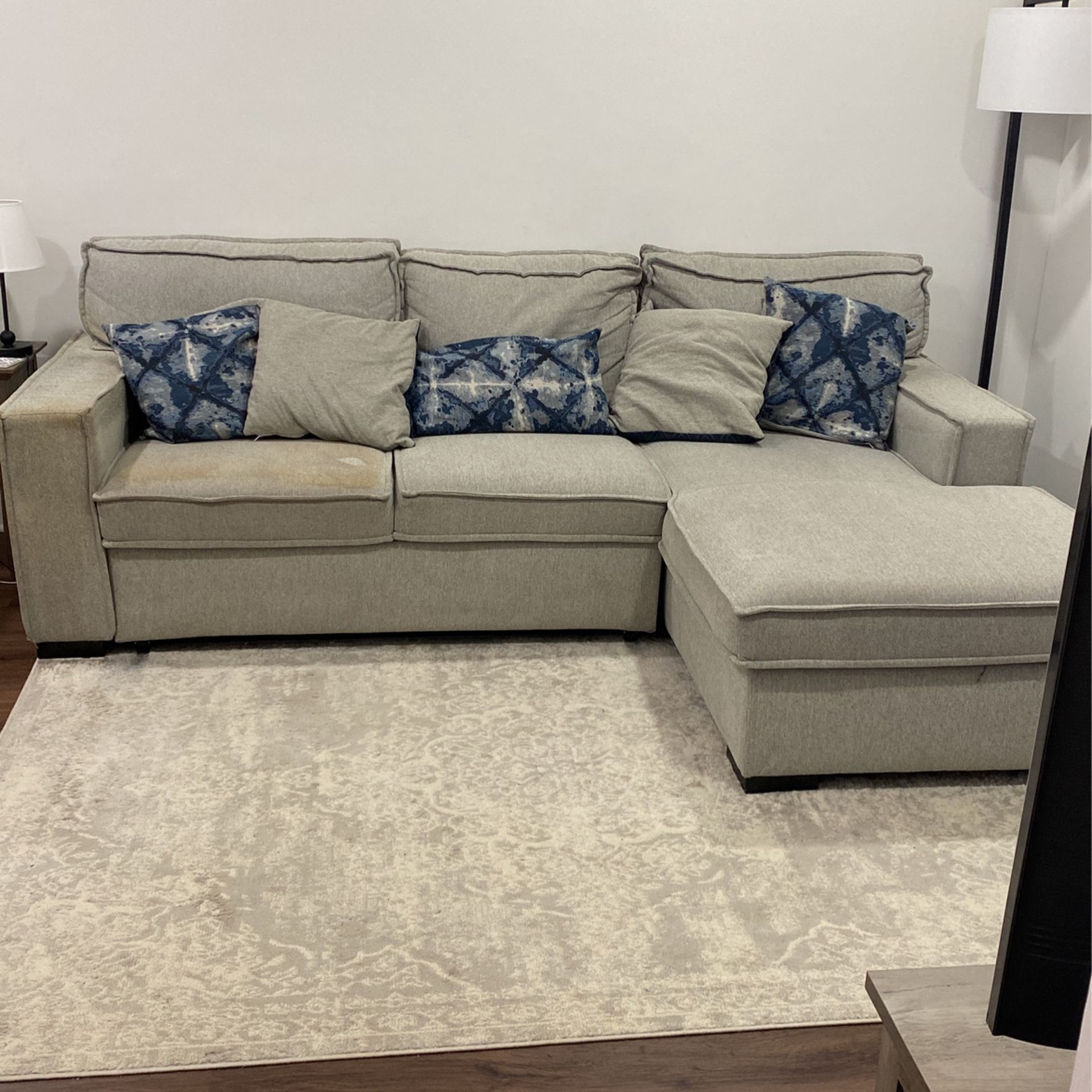 Right Arm Facing Sleeper Sectional 