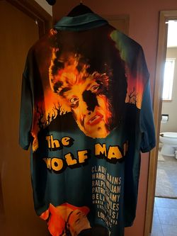 Halloween wolf-man shirt.
