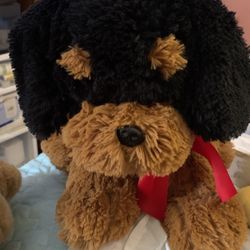 Black and best sale brown stuffed dog