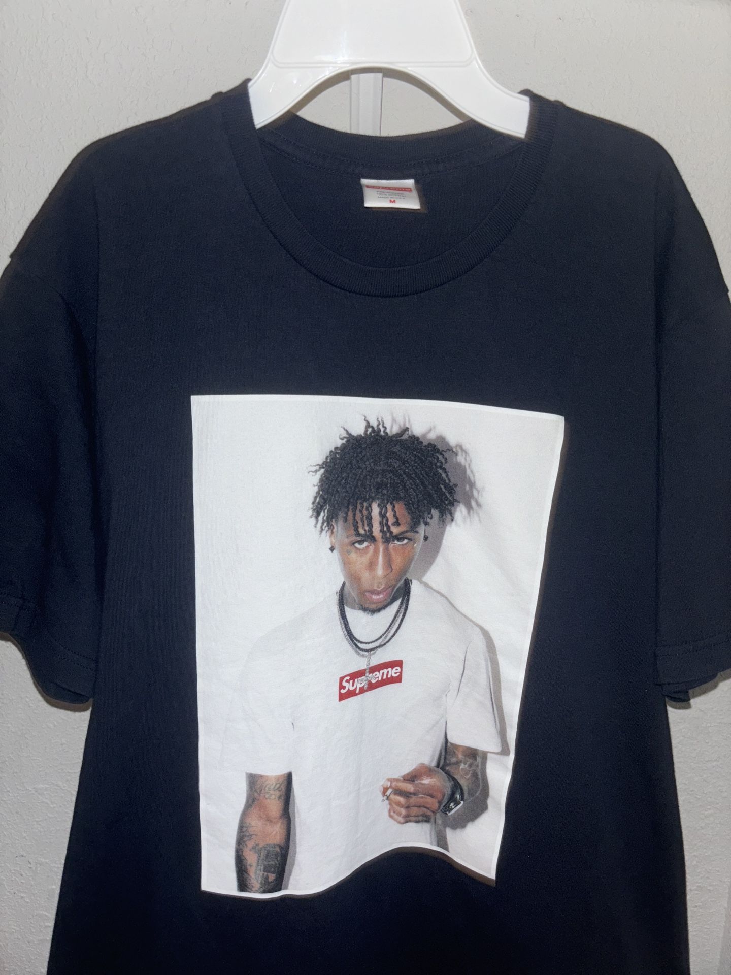 NBA YoungBoy Navy Blue Supreme Shirt