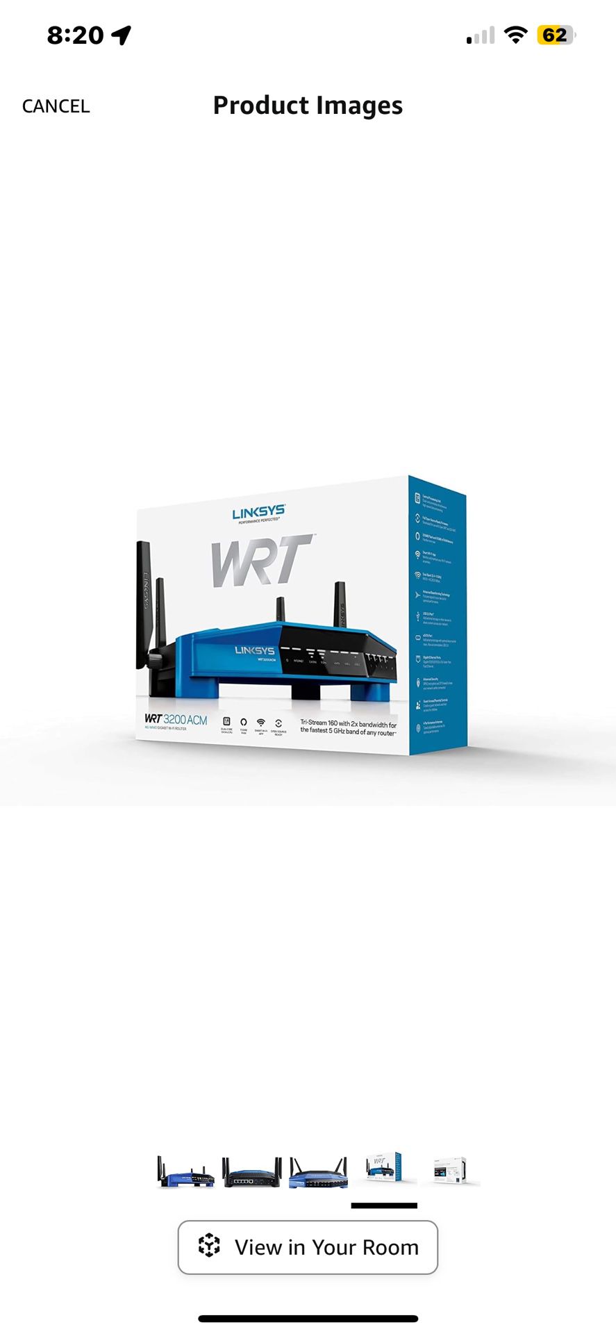 Linksys WRT-3200 ACM Wifi Router