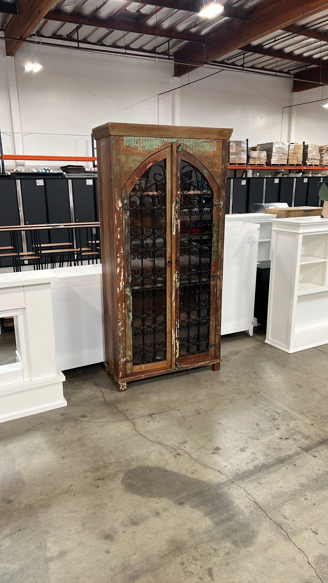 FAR PAVILIONS Farmhouse Bar Cabinet
