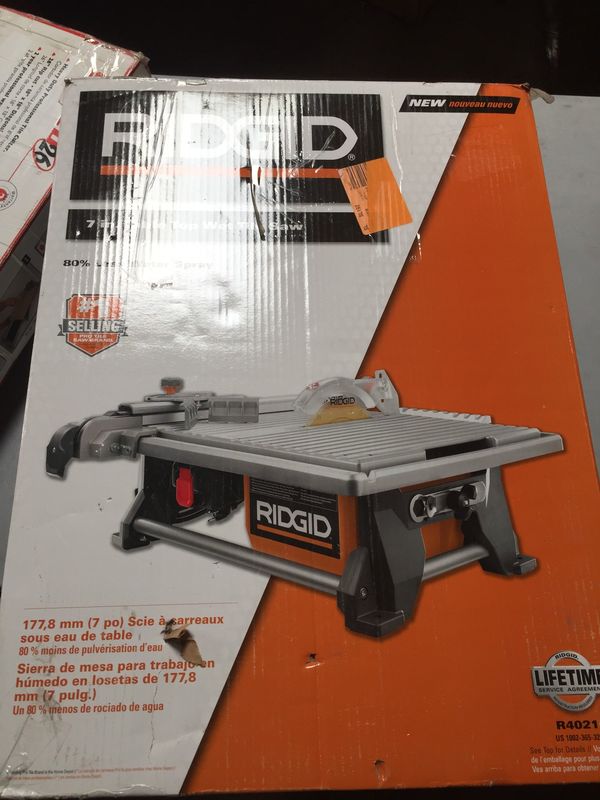 Rigid 7 Table Top Wet Tile Saw R4021 For In Westminster Ca Rigid 7 Table Top Wet Tile Saw R4021