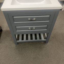 30 Inch Wood Vanity With Top