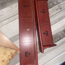 Red Wall Shelves