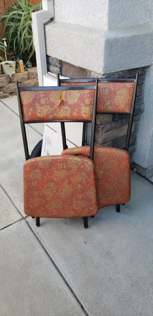 Antique folding chairs