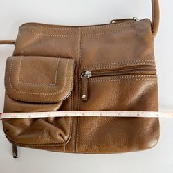 Tignanello  Brown Leather crossbody Purse 
