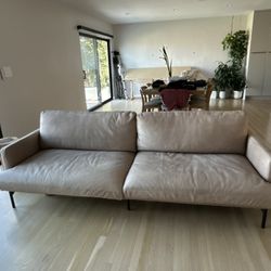 Timothy oulten Real Leather Couch 