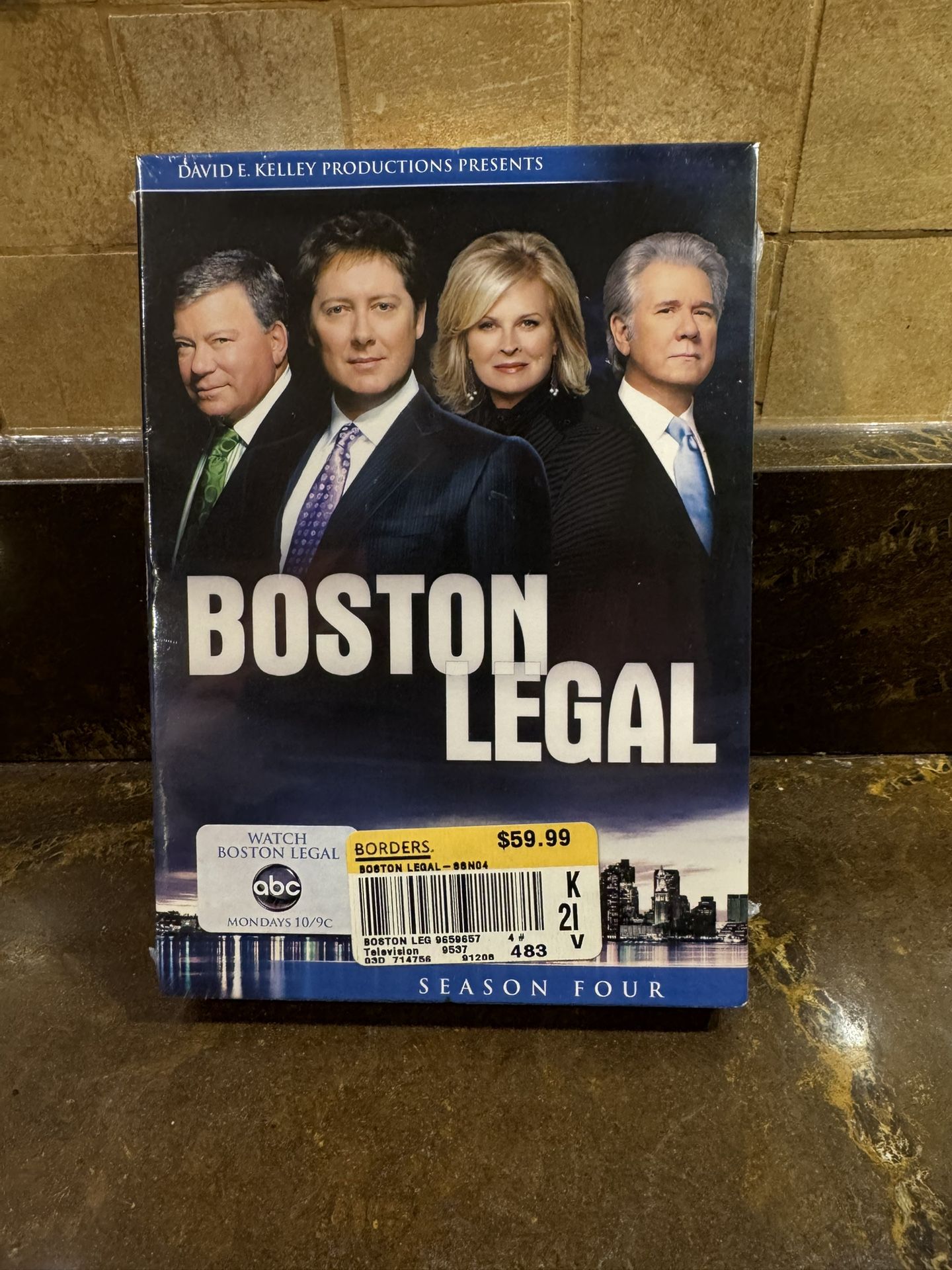 Brand New Sealed Boston Legal Season 4 Four -5 Disc DVD Box Set 2007