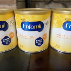 3 New Sealed Enfamil Formula Bottles – Unopened