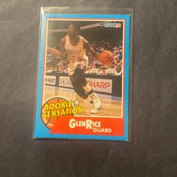 Glen Rice Rookie 1990 Fleer #3 Of 10