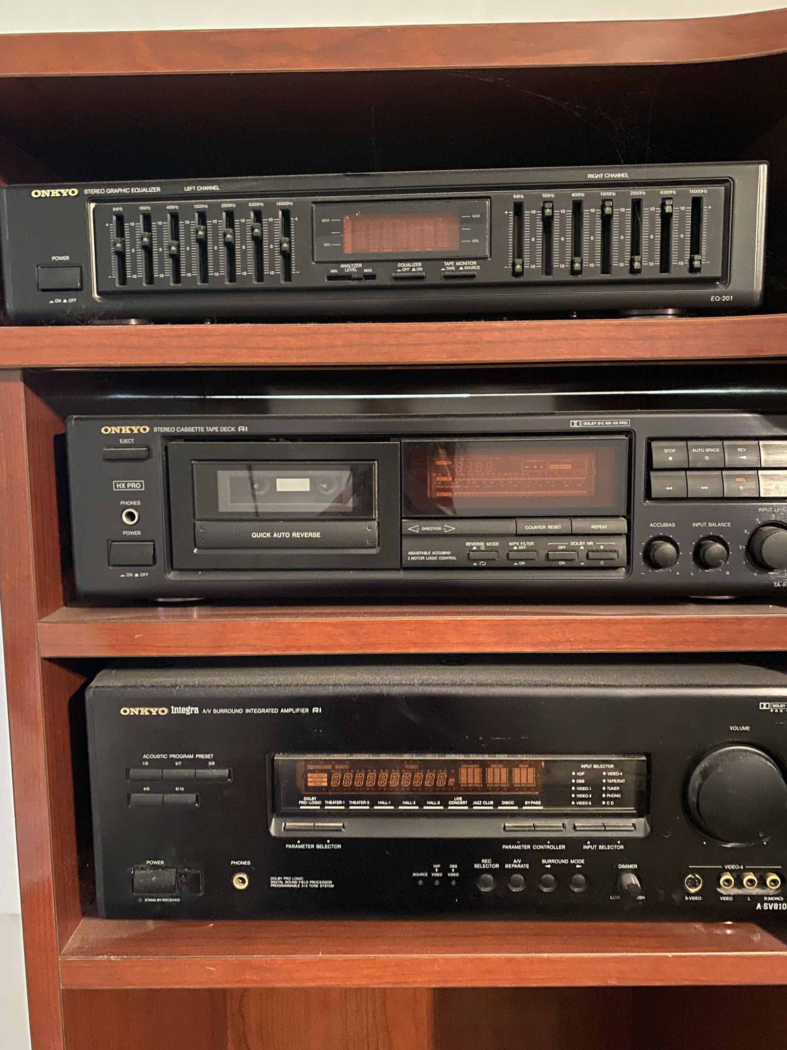 Variety Of Stereo Equipment 