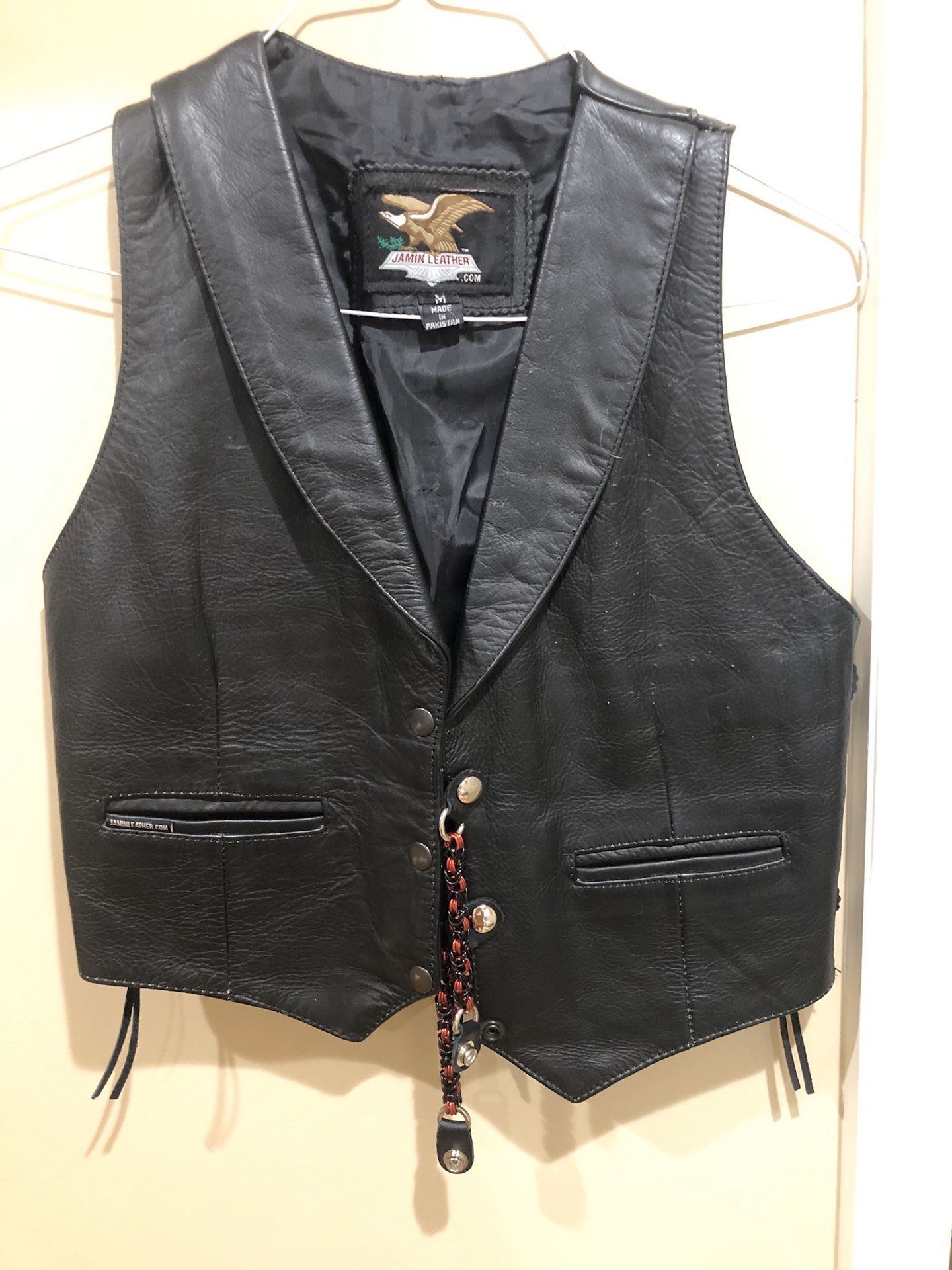 Women’s Leather Motorcycle Vest