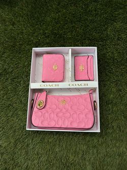 Pink coach bag