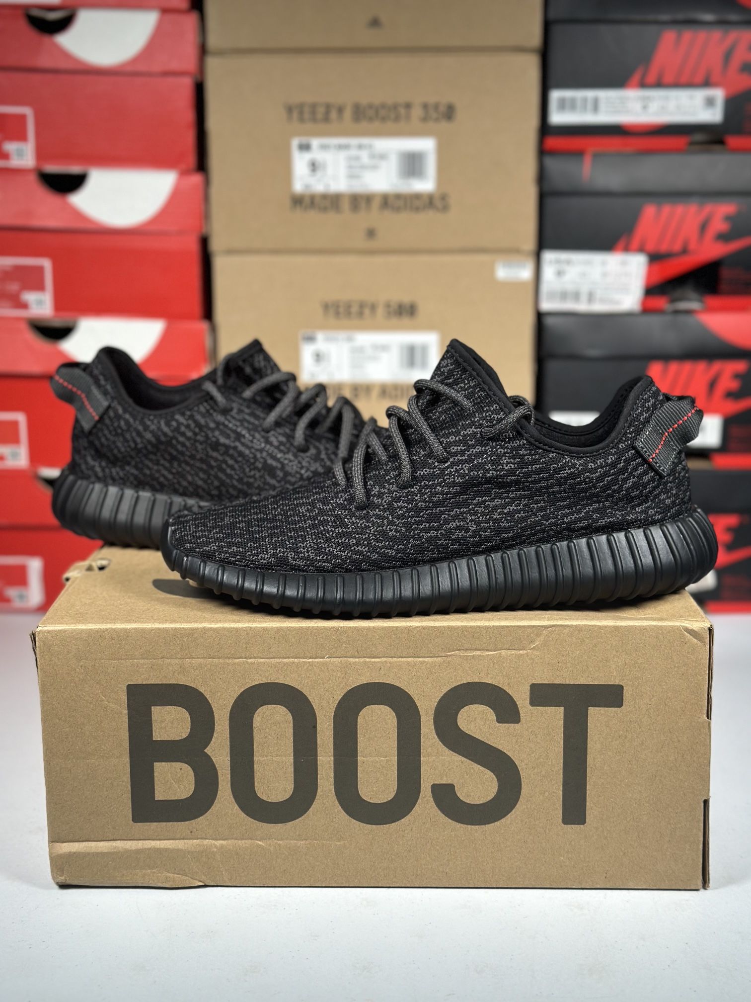 Size 10M - Adidas Yeezy Boost 350 Pirate Black