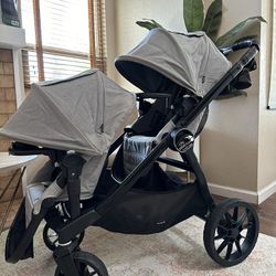 Baby Jogger Double Stroller (plus Accessories)