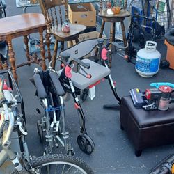 SELLING 2 BAR STOOLS  A VACUUM A GAS BBQ TANK 5 WHEELS HITCH GARDEN COLECTION  BOUNCH OF GOOD STUFF FURNITURE ANTIQUE Just Call First