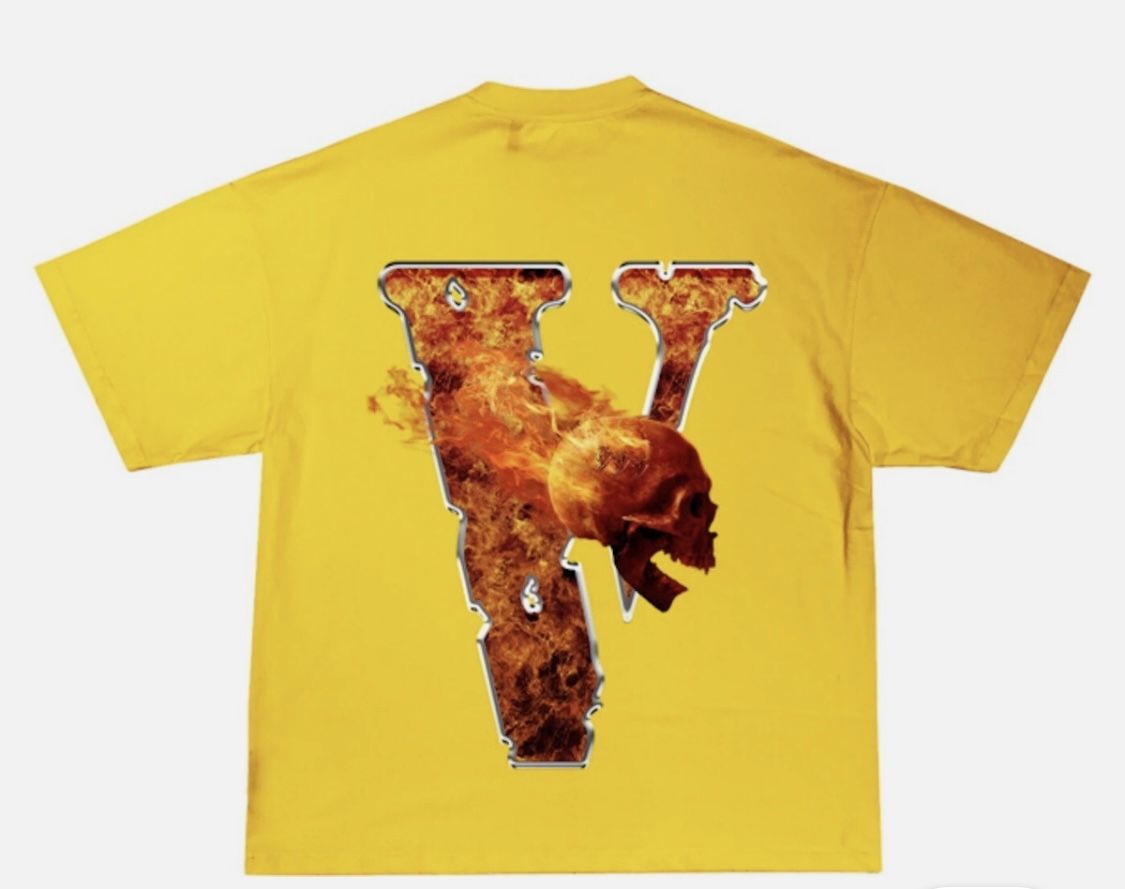Yellow Inferno VLONE shirt
