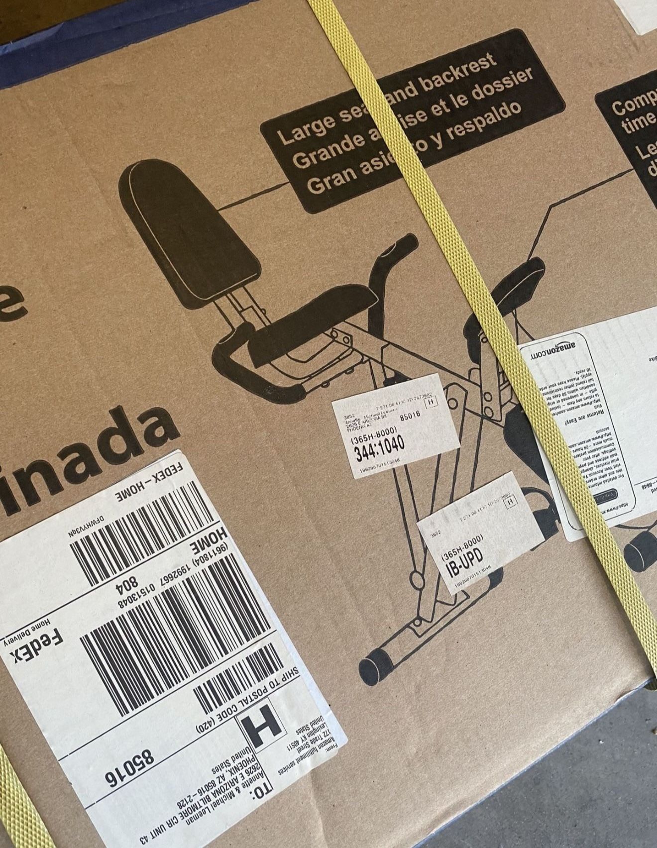 New In Box- Exerpeutic Folding Upright Exercise Bike