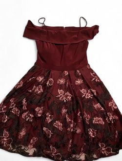 Burgundy fall dress