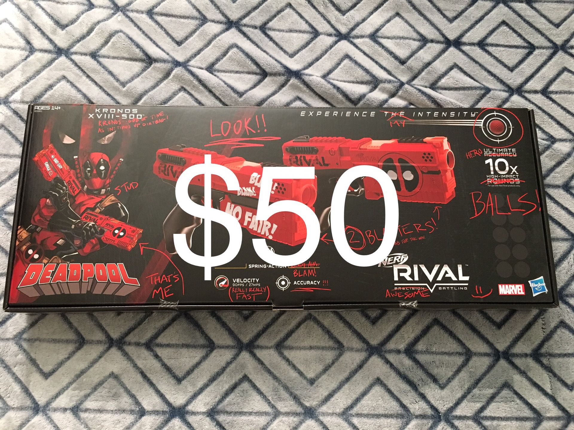 Deadpool Nerf Rival Kronos xviii-500 guns new