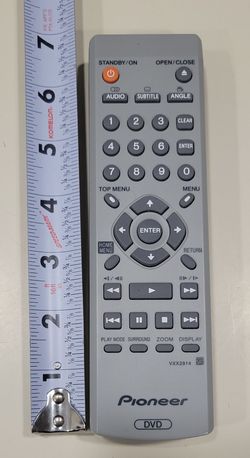 OEM Pioneer VXX2914 DVD Player Remote Control - Genuine TESTED & Working 7"
