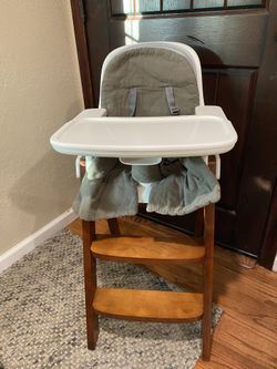 Oxo tot Sprout Baby Toddler Highchair High Chair Gray Walnut
