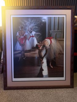 Large Framed Ballerina Art Print by Douglas Hofmann