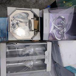 Wedding Glasses ,Picture Album &Cake Topper NEW
