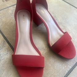 Red Aldo Shoes Size 8