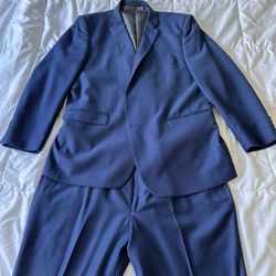 Perry Ellis 2pc Suit Blue 