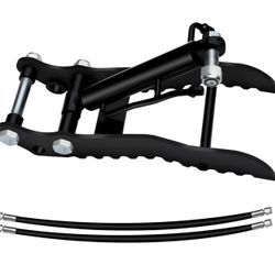 Hydraulic Thumb Clip For Mini Excavators Attachments, Metal Grab Clip Thumb with 2*M14 Hoses for Single Hole Hydraulic Thumb Clip without L-Shaped Bra