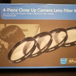 Polaroid 4-Piece Close Up Camera Lens Filter Kit 67mm