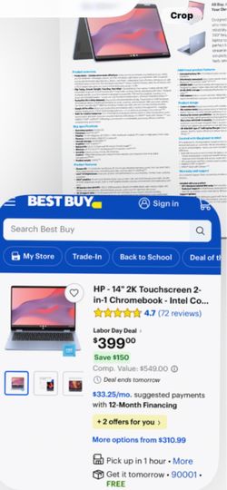 HP laptop x360 14-bce0003dx